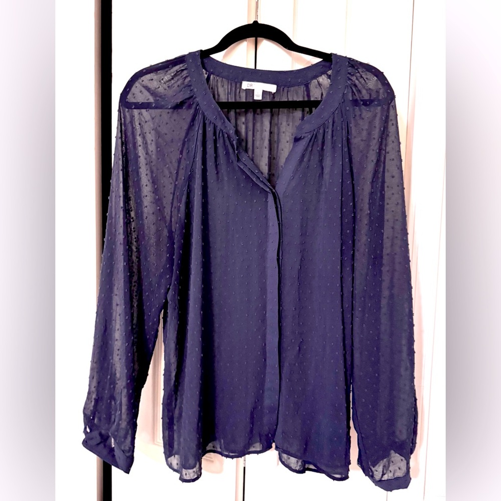 DR2 Clipdot Sheet Blue Blouse